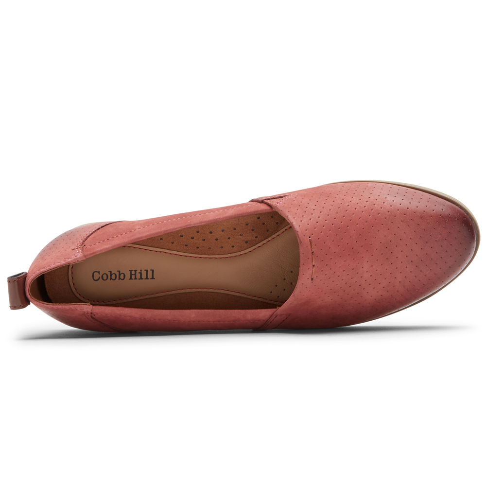 Slip-Ons Rockport Mujer Mexico - Cobb Hill Laci Rojos - FHUIA8907